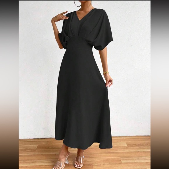 Boho batwing sleeve A line dress - Picture 2 of 5